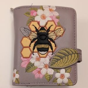 Shag Wear Floral Bee Wallet